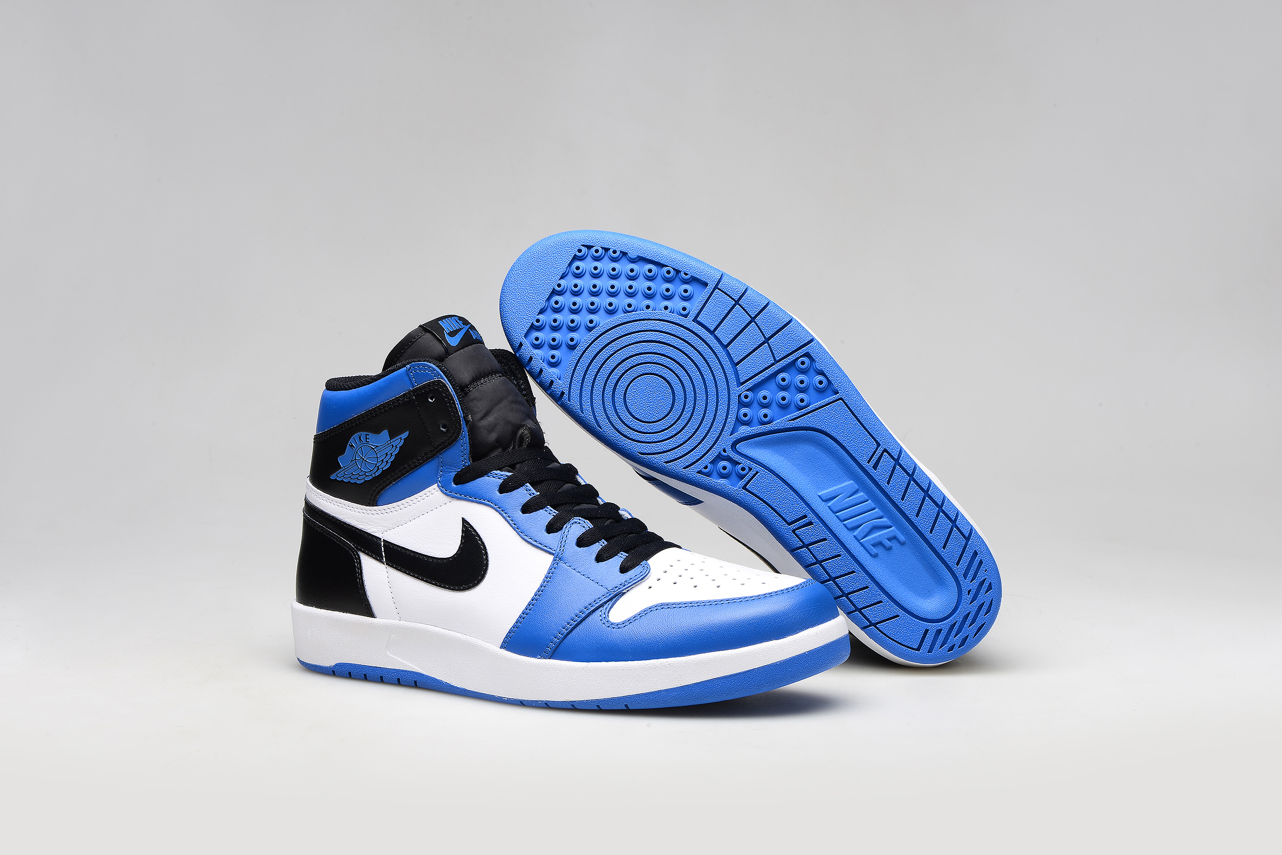 Original Air Jordan 1.5 White Blue Black Shoes - Click Image to Close