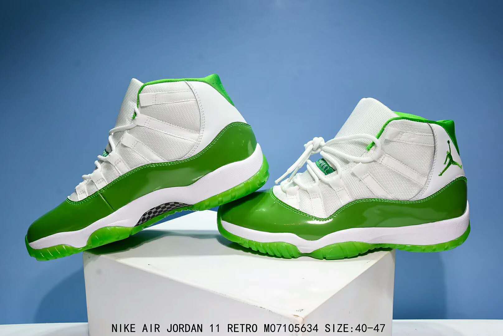 Original Air Jordan 11 Apple Green Shoes