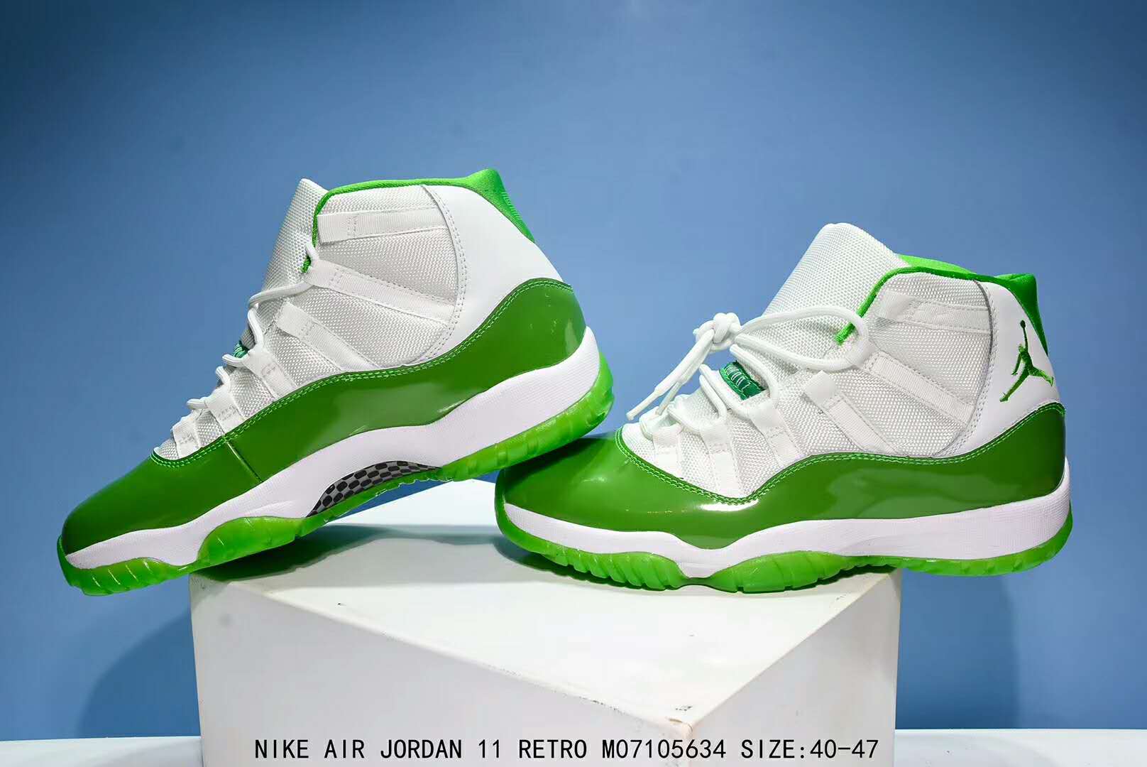 Original Air Jordan 11 Apple Green Shoes - Click Image to Close