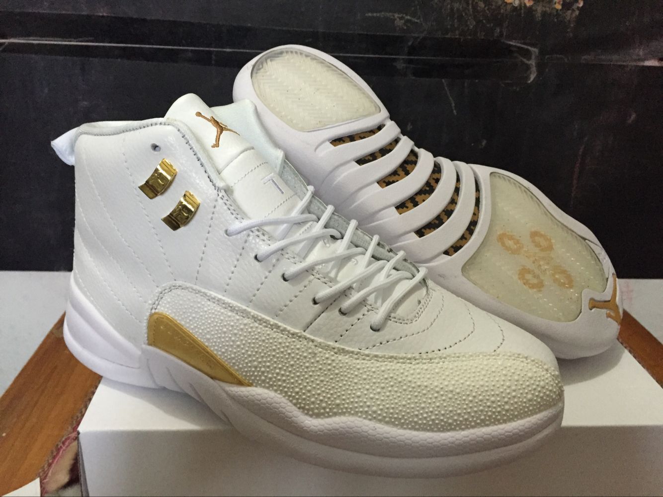 Original Air Jordan 12 OVO Style Lover Shoes - Click Image to Close