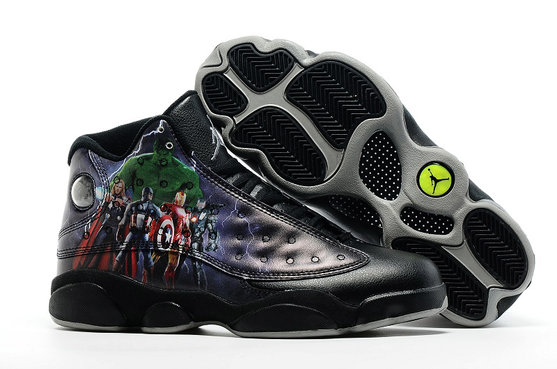 Original Air Jordan 13 Avengers Theme Basketball Shoes