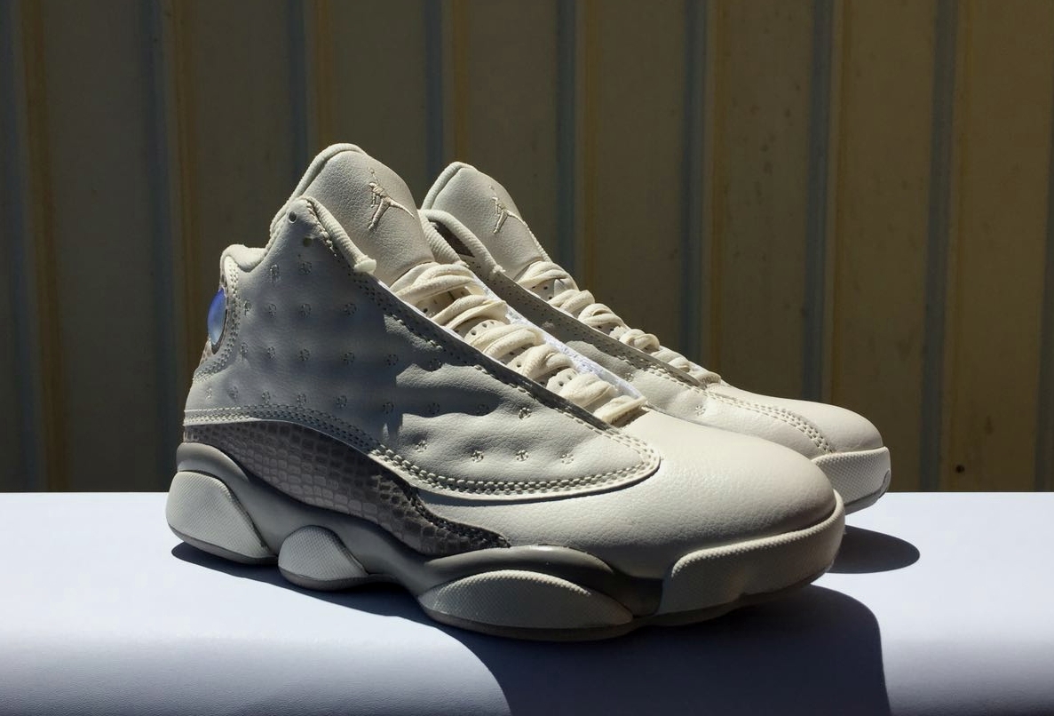 Original Air Jordan 13 Carbon White Grey Shoes