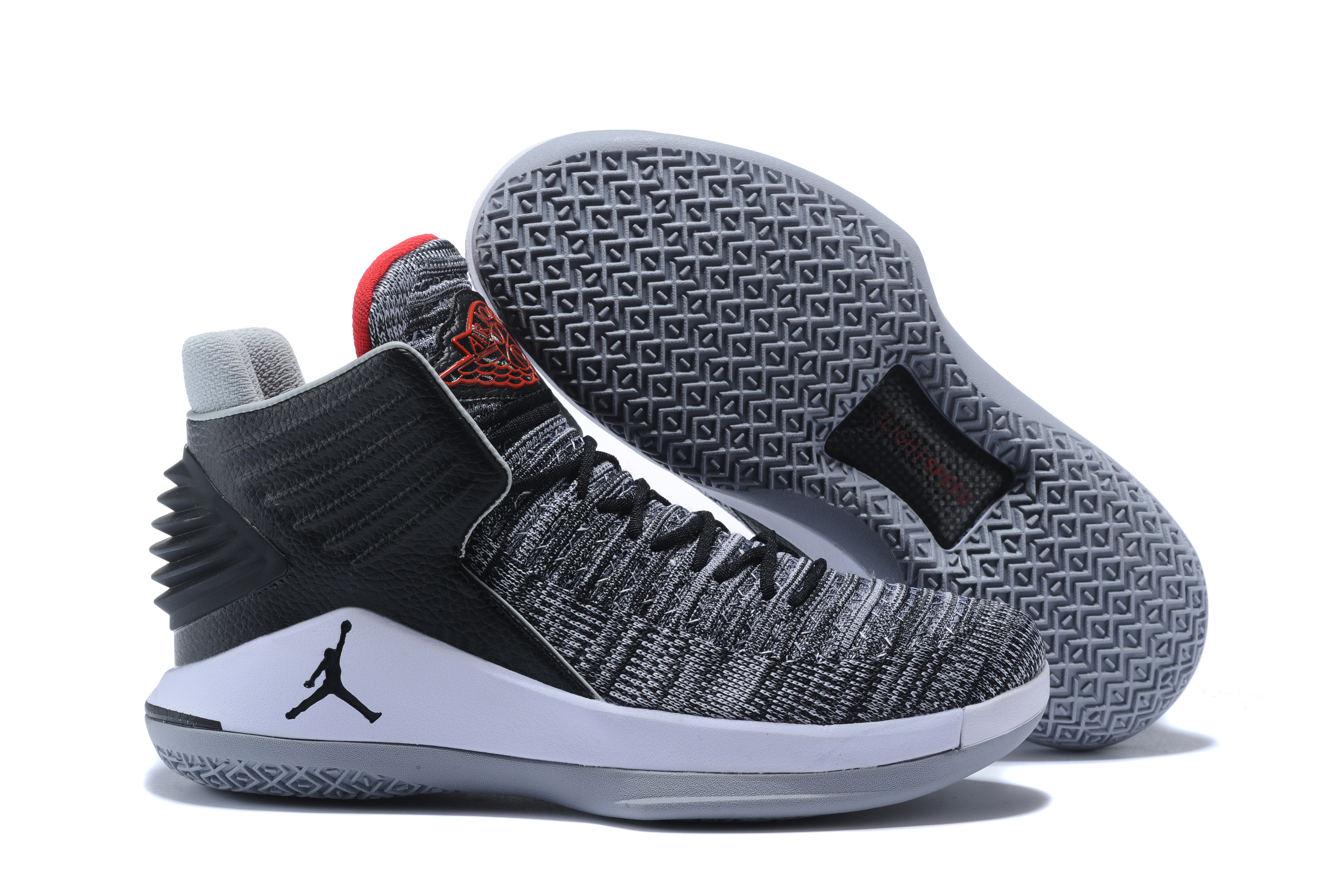 Original Air Jordan 32 Black Cement Shoes