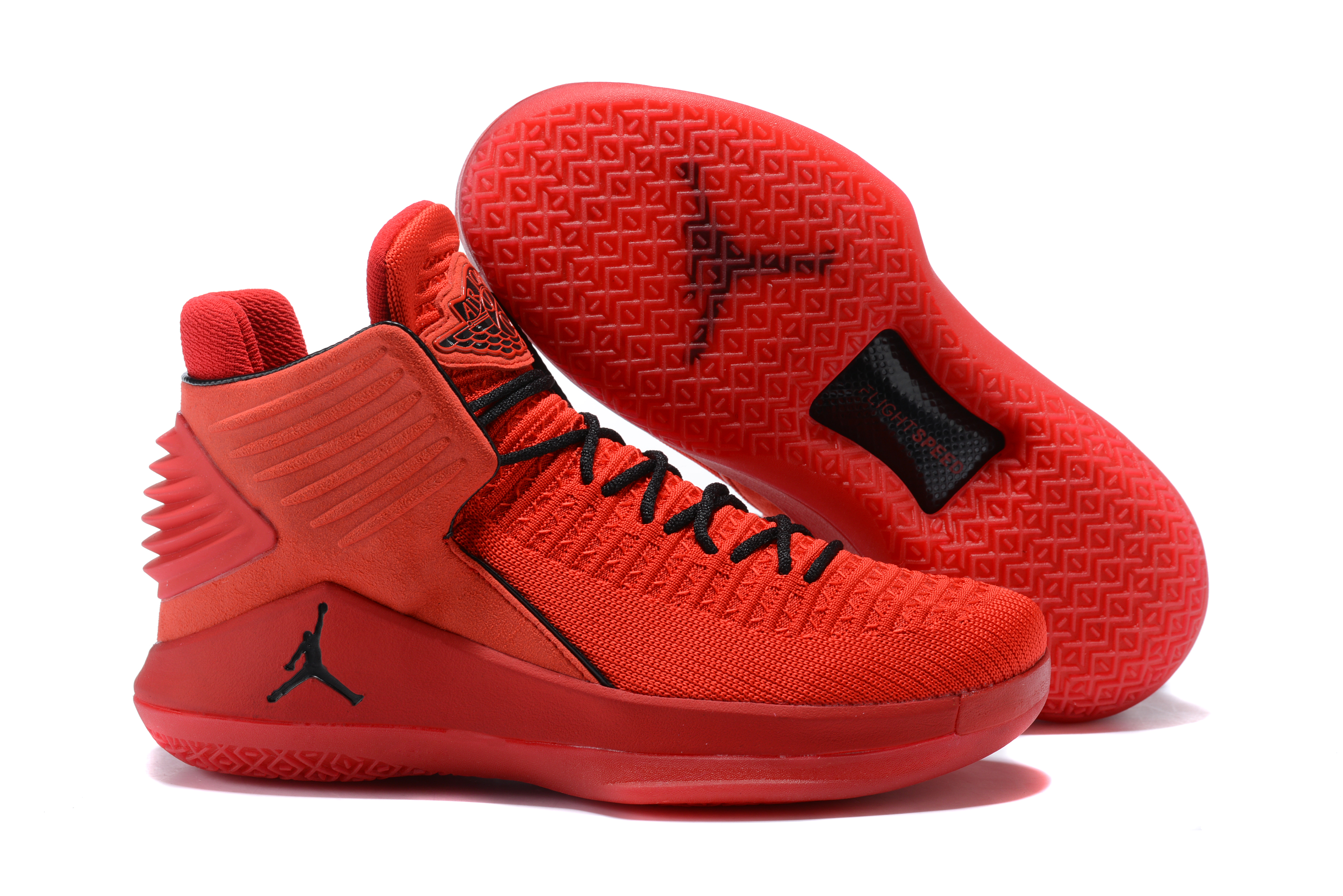 Original Air Jordan 32 Bold Red Shoes