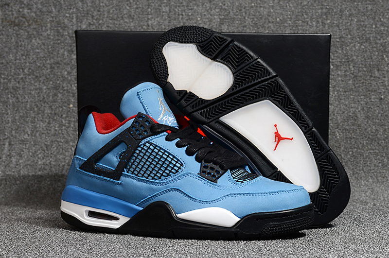 Original Air Jordan 4 Scott Houston Oilers Shoes