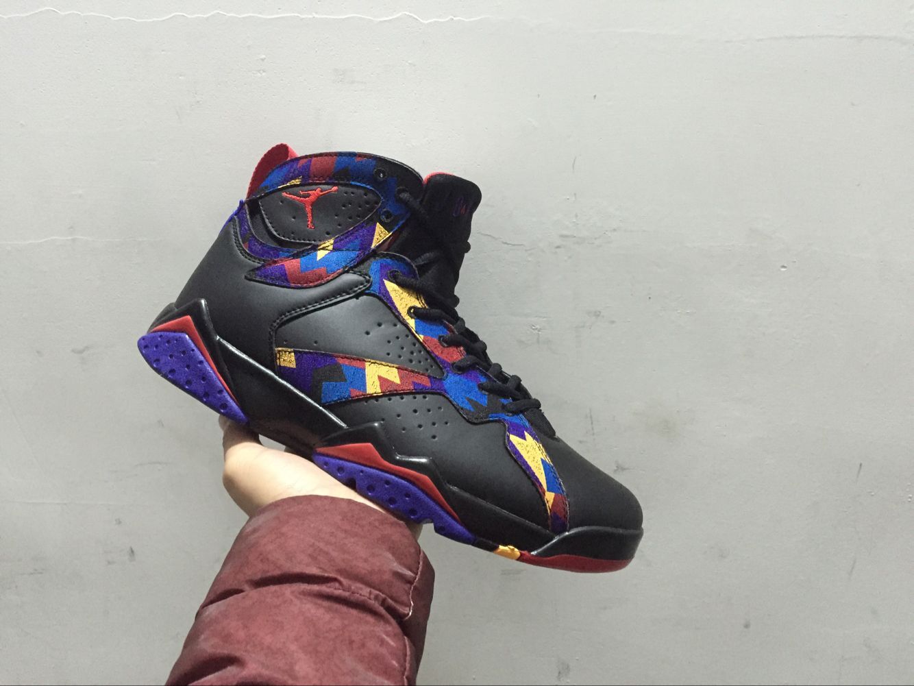 Original Air Jordan 7 Black Sweater Shoes - Click Image to Close