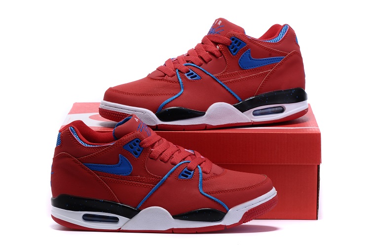 Original Air Jordan Flight 89 All Red Blue Shoes - Click Image to Close