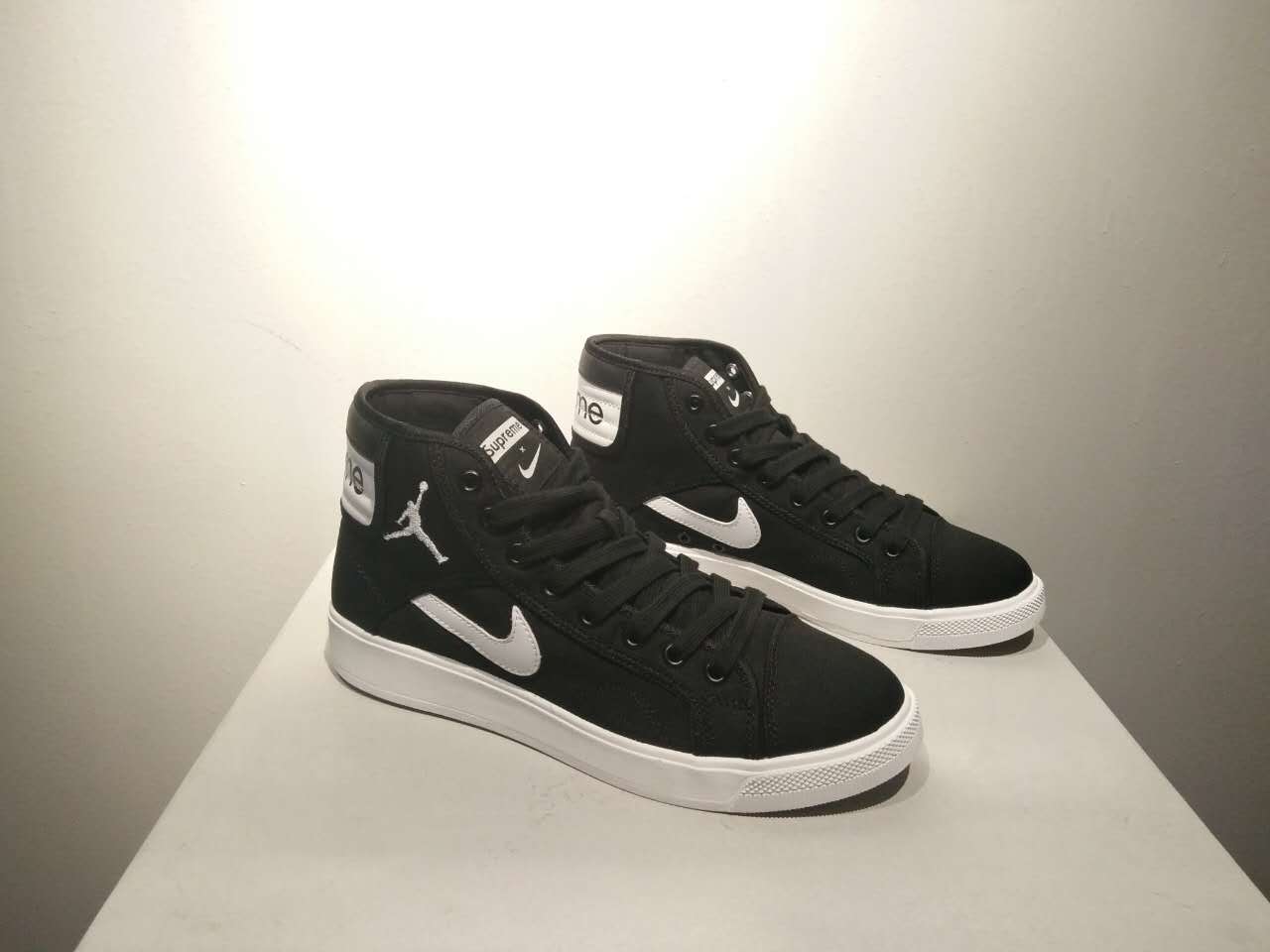 Original Air Jordan High White Black Shoes - Click Image to Close