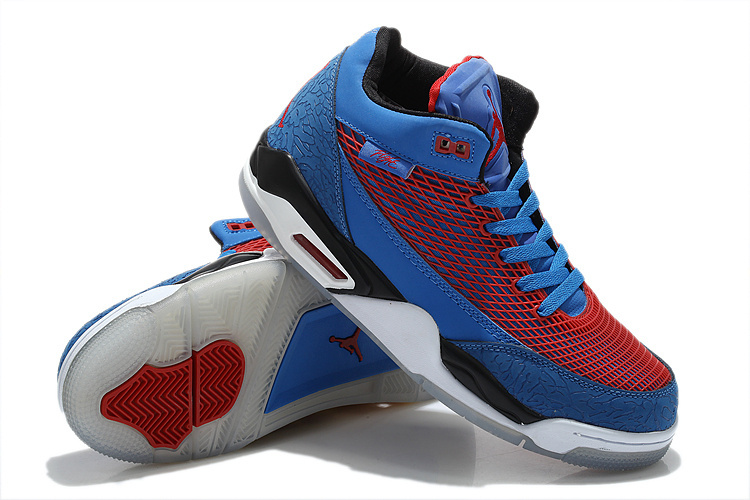 Special Air Jordan Flight Club 80S Blue Red White Shoes