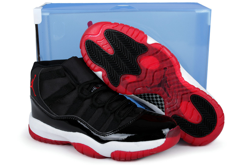 Summer Air Jordan 11 Black Red White Crystal Transparent Package