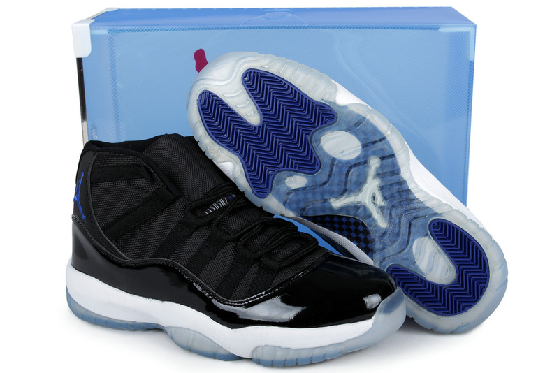 Summer Air Jordan 11 Black White Blue Crystal Transparent Package