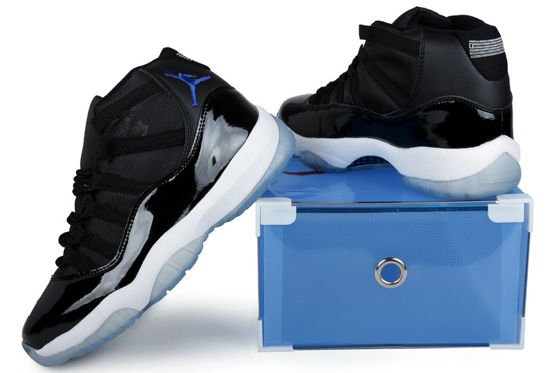 Summer Air Jordan 11 Black White Blue Crystal Transparent Package