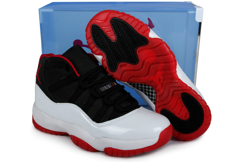 Summer Air Jordan 11 Black White Red Crystal Transparent Package - Click Image to Close
