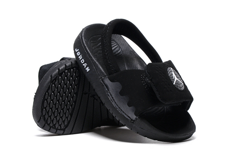 Toddler Jordan 9 Black Grey Slipper - Click Image to Close