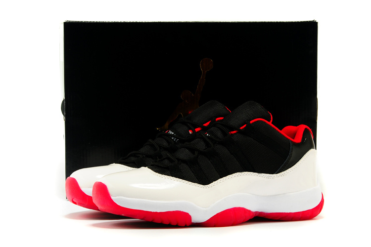 White Black Red Sample Air Jordan 11 Low Shoes