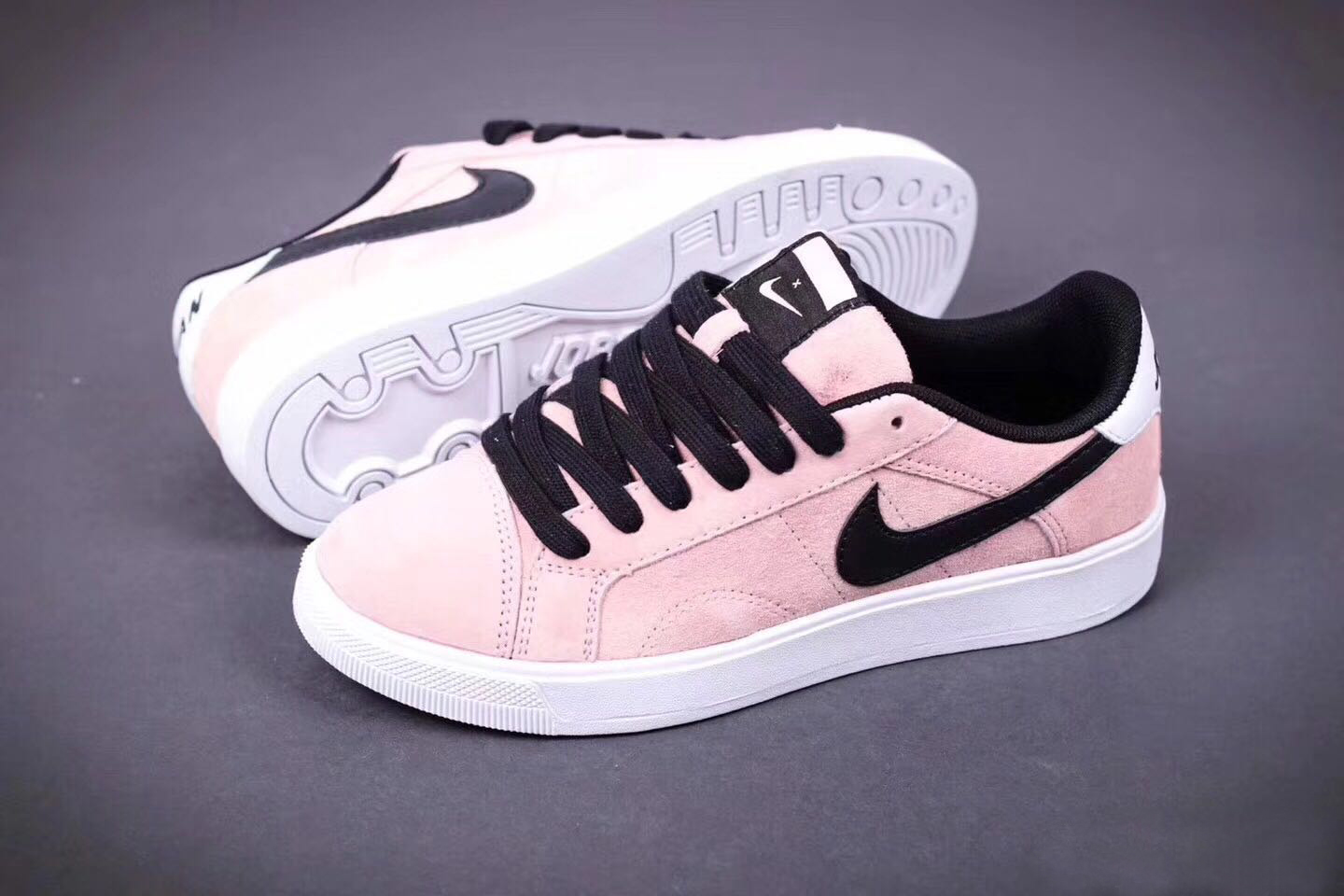 Women 2017 Jordan New Year Low Pink Black Shoes