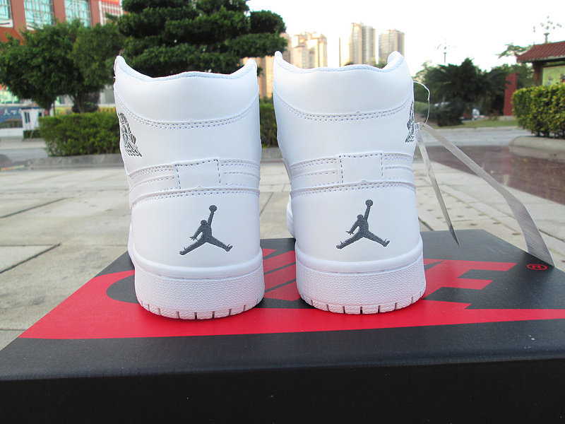 Women Air Jordan 1 All White Shoes - Click Image to Close