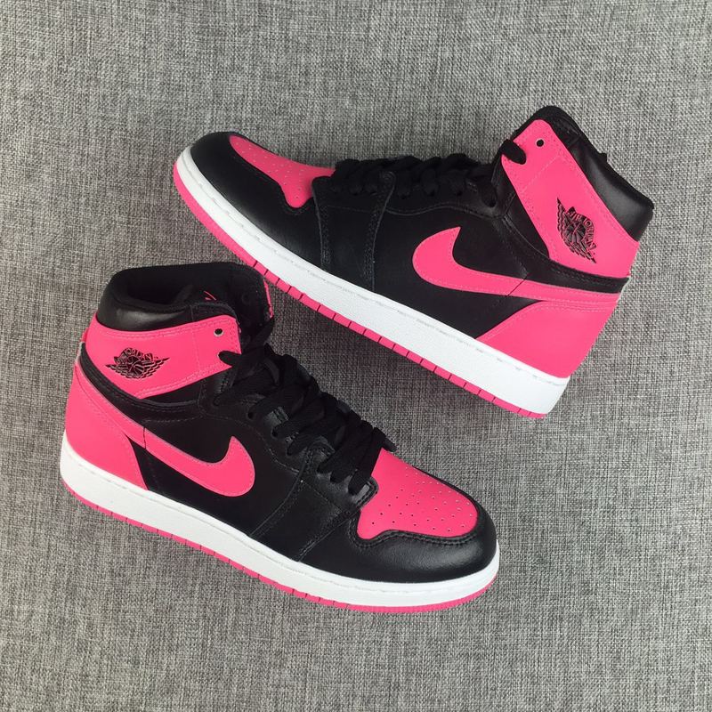 Women Air Jordan 1 Grand Slam Black Peach Shoes