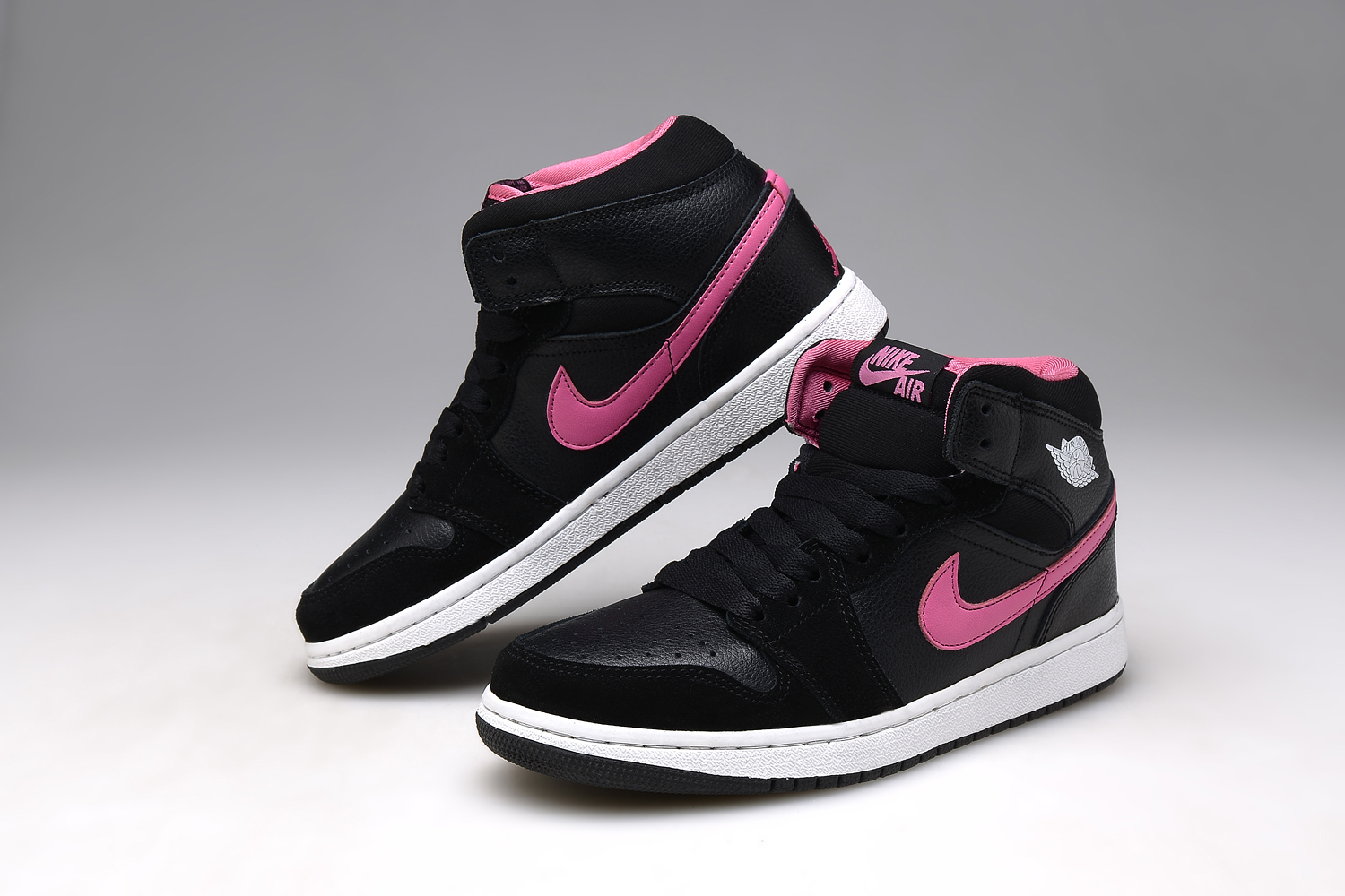 Women Air Jordan 1 Grind Black Pink Shoes - Click Image to Close