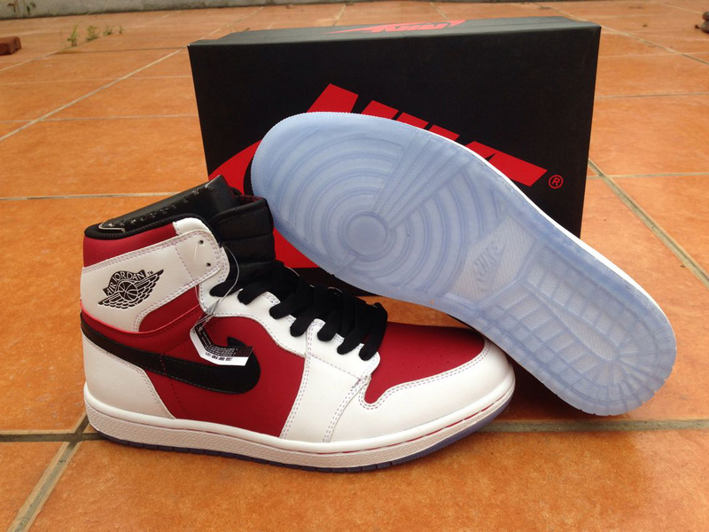 Women Air Jordan 1 High White Carmine Shoes