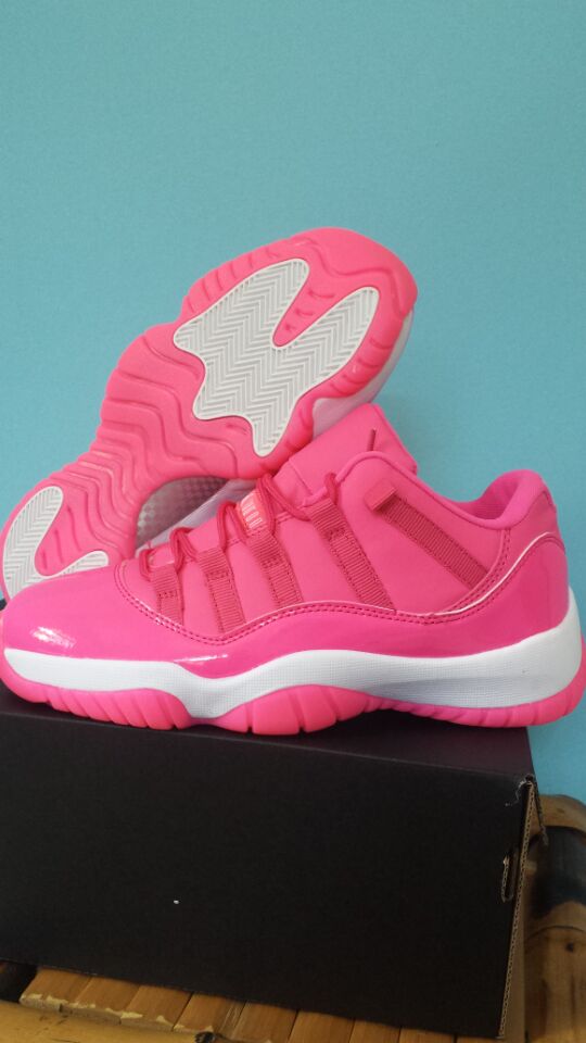 Women Air Jordan 11 Low Pink Shoes - Click Image to Close