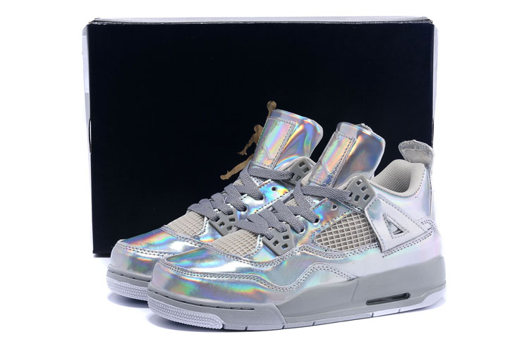 Women Air Jordan 4 GS Colorful Egg Basketball Shoes