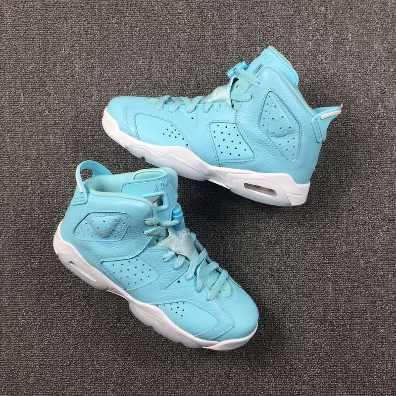 Women Air Jordan 6 North Carolina Blue Shoes