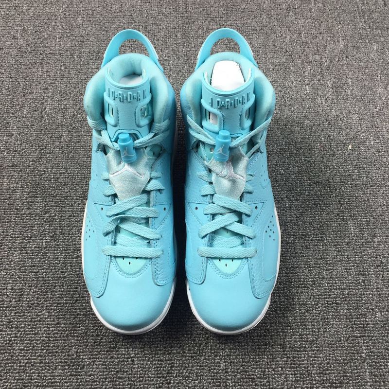 Women Air Jordan 6 North Carolina Blue Shoes