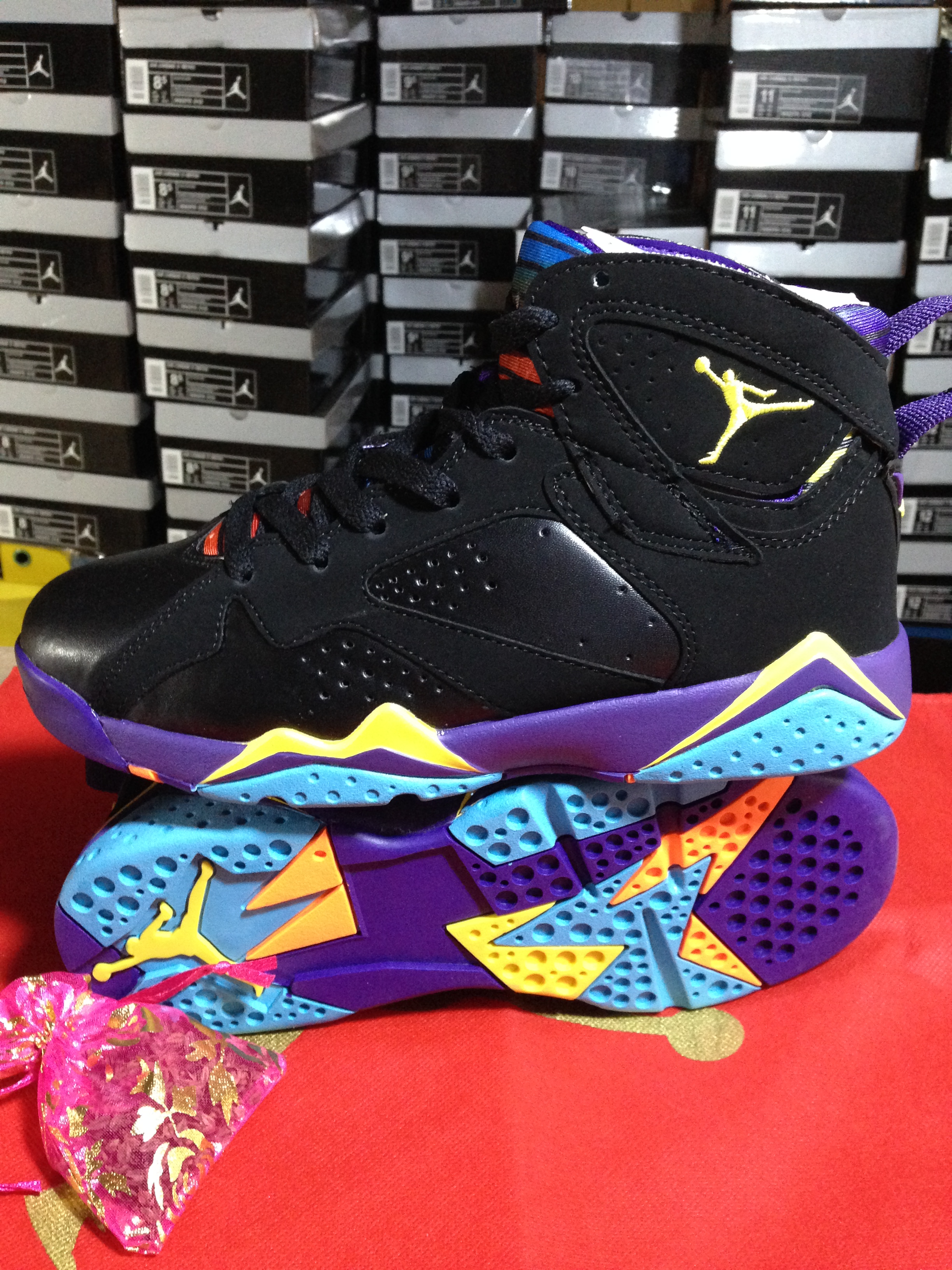 Women Air Jordan 7 Laura Rabbit Shoes