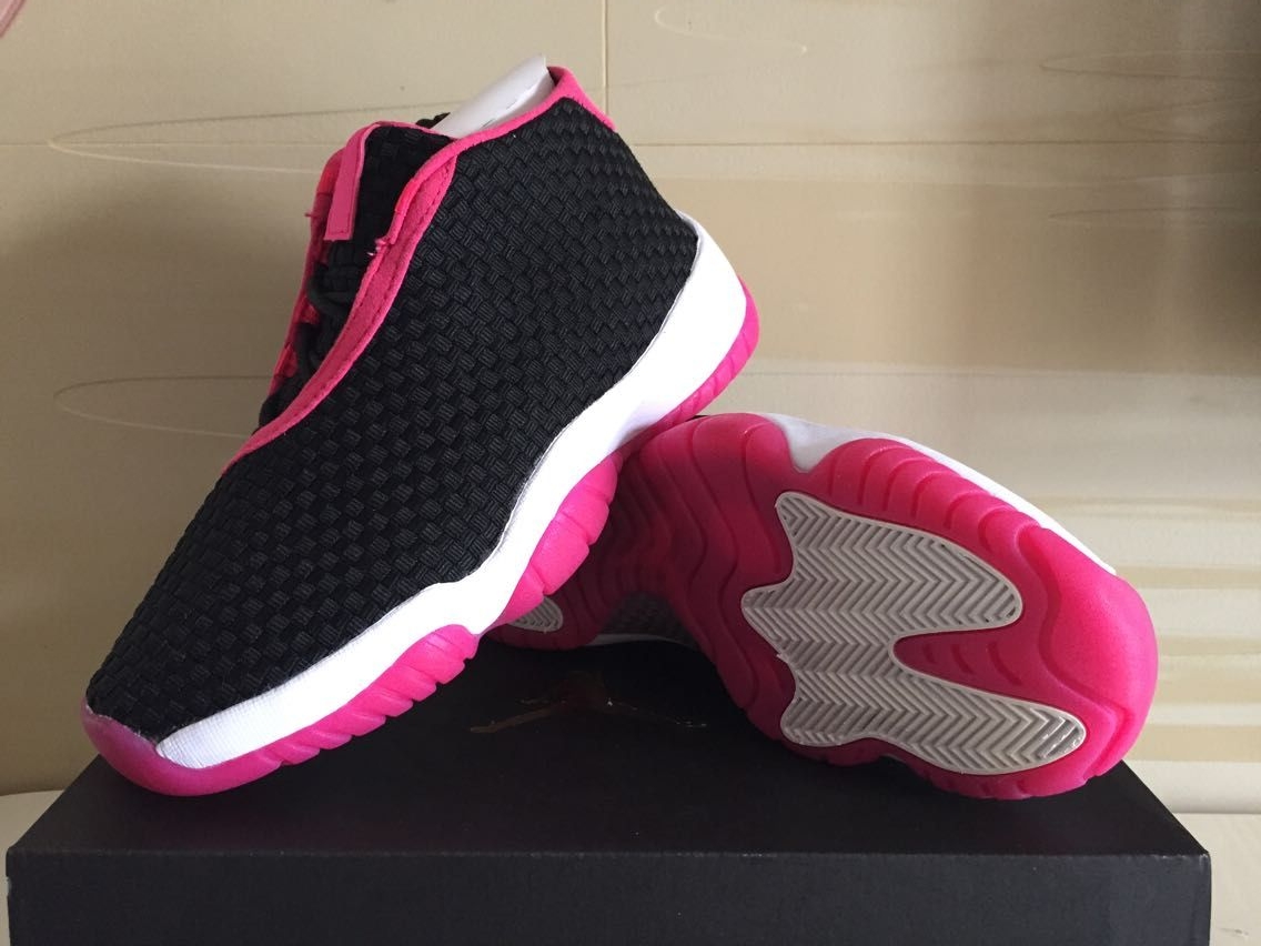Women Air Jordan Future Black Pink Shoes