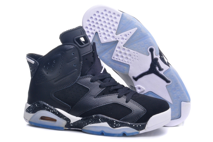 Women Air Jordan High 6 Black Shoes - Click Image to Close