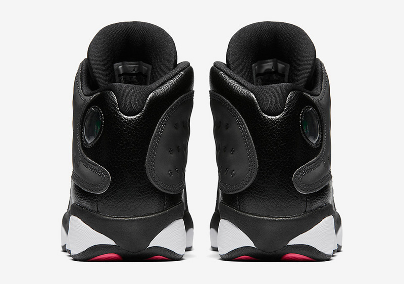 air jordan 13 gs black hyper peach white shoes