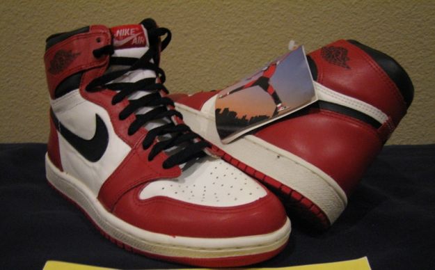 Air Jordan 1 1985 White Black Red White Shoes