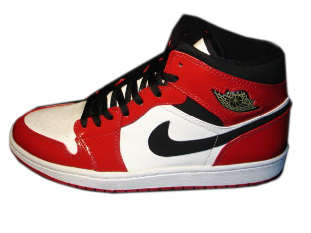 Jordan 1 Retro White Black Red Shoes - Click Image to Close