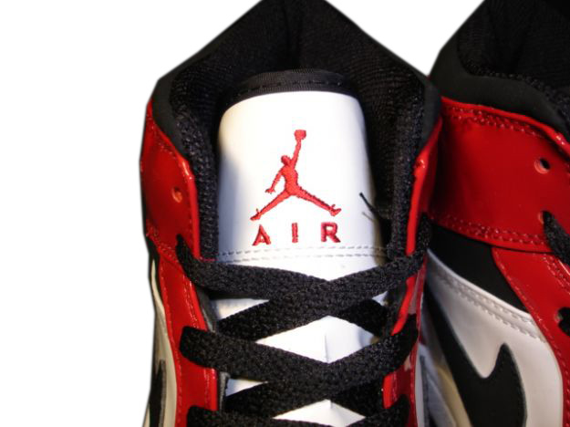 Jordan 1 Retro White Black Red Shoes - Click Image to Close