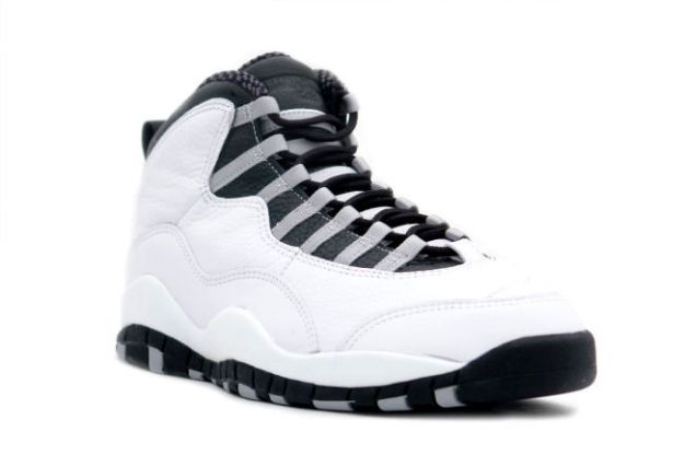 air jordan 10 steels white black light steel grey shoes - Click Image to Close