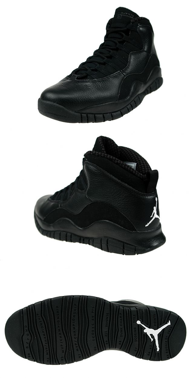 Jordan 10 Retro all black shoes - Click Image to Close