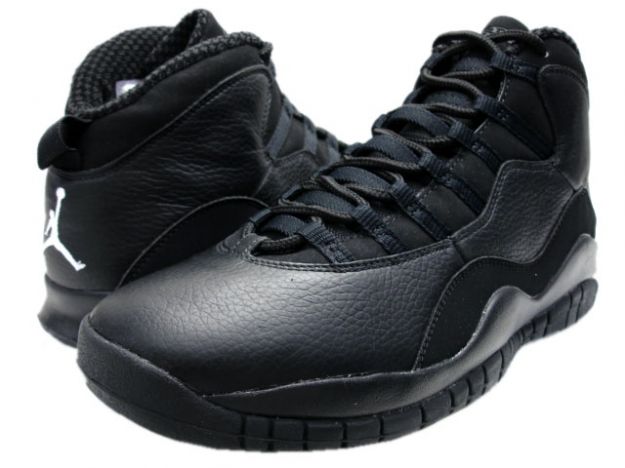 Jordan 10 Retro all black shoes - Click Image to Close