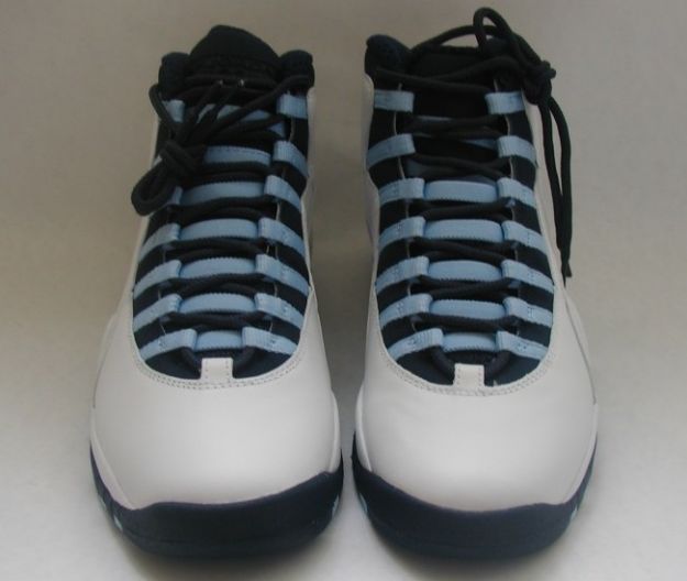 Jordan 10 Retro ice blue white obsidian ice blue varsity red shoes