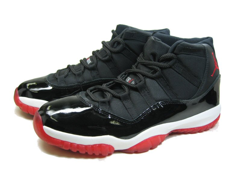 Jordan 11 Retro black varsity red white shoes - Click Image to Close