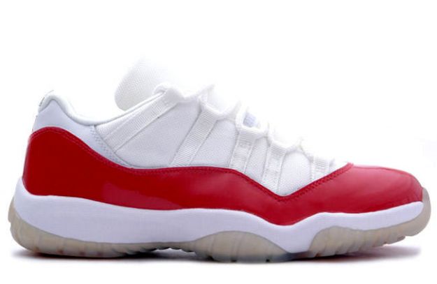 Jordan 11 Retro low white varsity red shoes - Click Image to Close