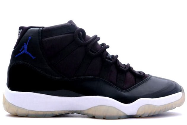 Jordan 11 Retro space jams black varsity royal white shoes - Click Image to Close