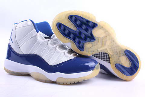 Jordan 11 Retro white blue shoes