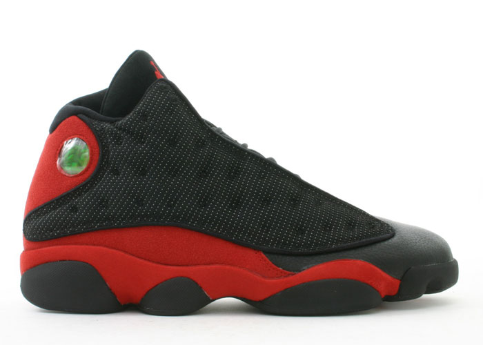Jordan 13 Retro blacktrue red shoes