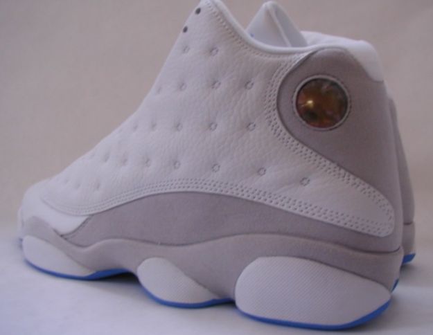 Jordan 13 Retro white grey university blue shoes