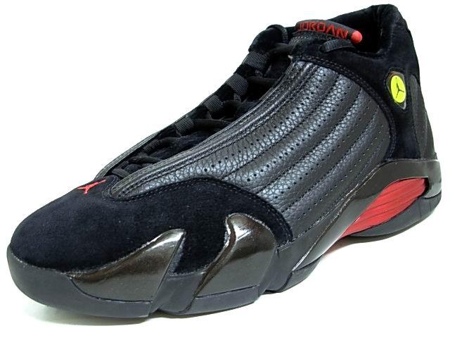 Air Jordan 14 Final Last Shot Black Varsity Red Shoes - Click Image to Close