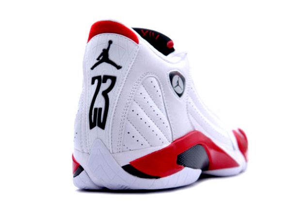 Jordan Retro 14 white black varsity red shoes