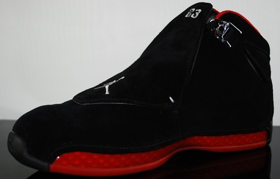 Air Jordan 18 Black Varsity Red Countdown Package Shoes - Click Image to Close