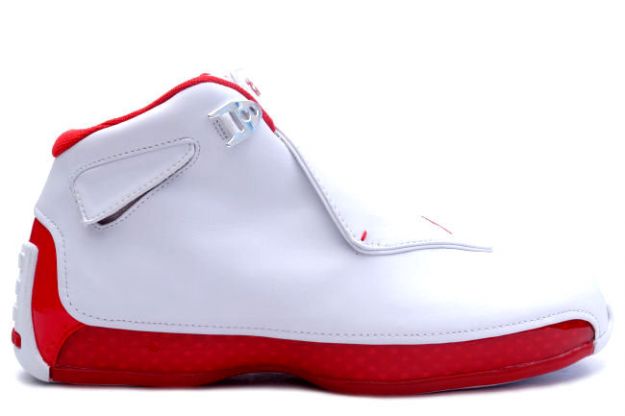 air jordan 18 white varsity red shoes - Click Image to Close