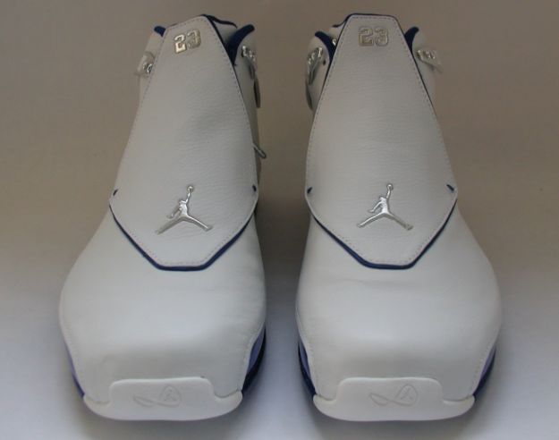 air jordan 18 white roya blue shoes